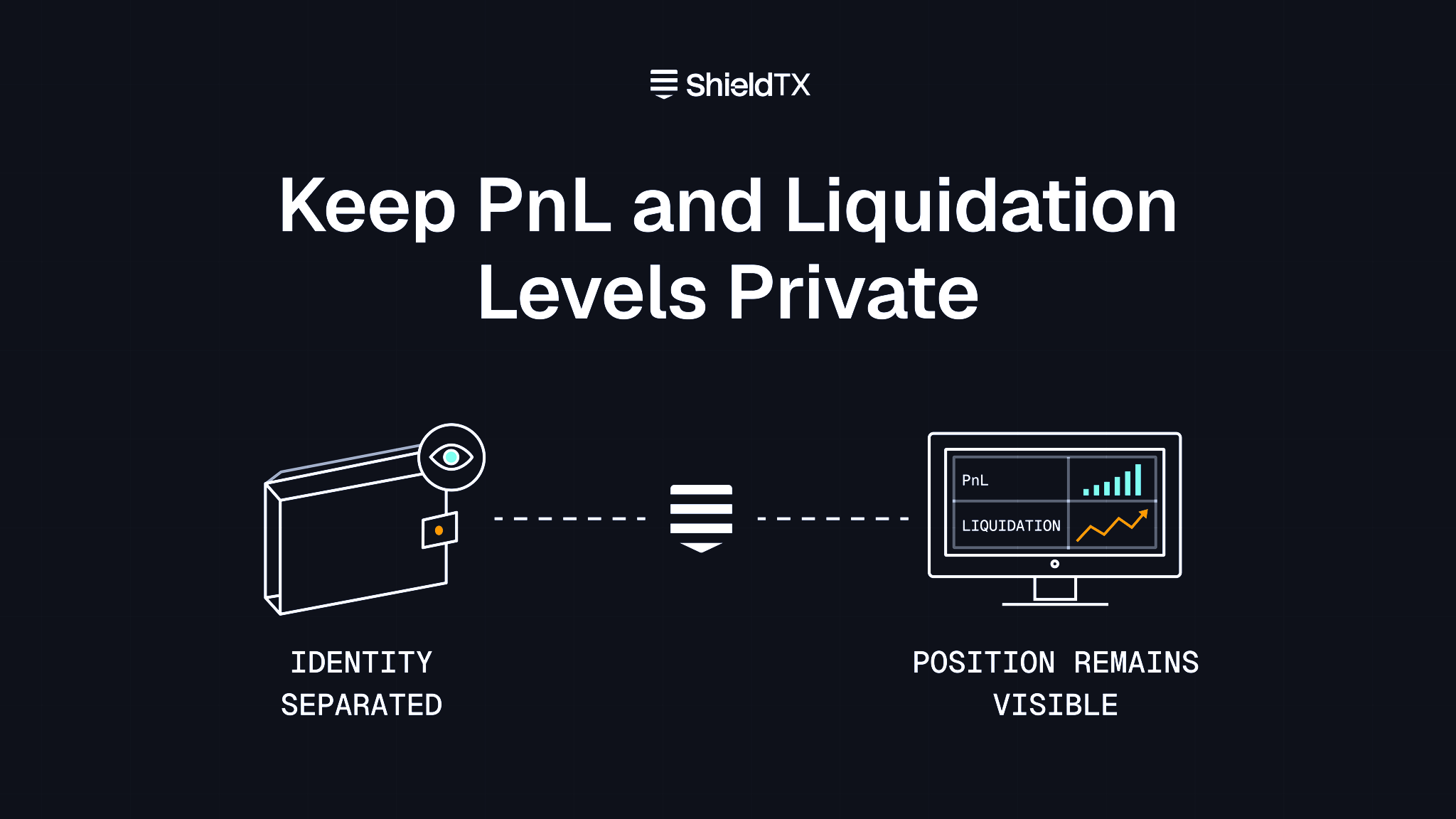 Keep PnL and liquidation levels attribution private while the Hyperliquid position remains visible